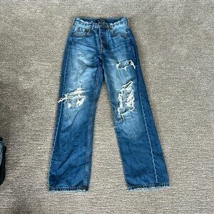 Blue 90s Baggy Aeropostale Jeans, size 2